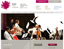 Tablet Screenshot of musicinthevineyards.org